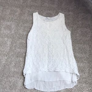 White lace blouse